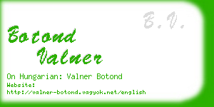 botond valner business card